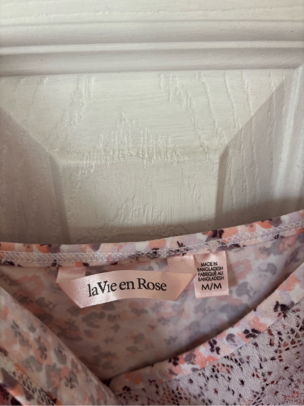 La Vie En Rose Floral Lace Nightgown Size Medium - Picture 9 of 12